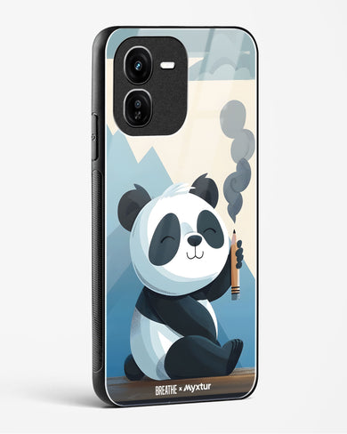 Pencil Panda Pal [BREATHE] Glass Case Phone Cover (Vivo)