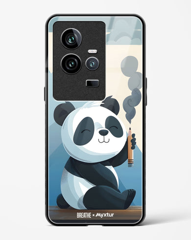 Pencil Panda Pal [BREATHE] Glass Case Phone Cover (Vivo)