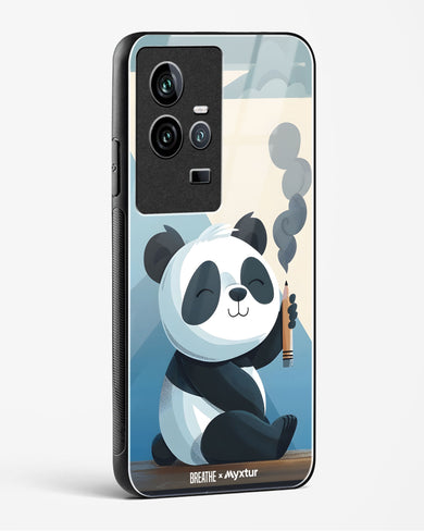 Pencil Panda Pal [BREATHE] Glass Case Phone Cover (Vivo)