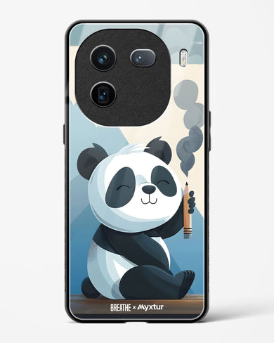 Pencil Panda Pal [BREATHE] Glass Case Phone Cover (Vivo)