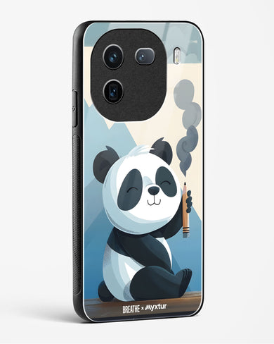 Pencil Panda Pal [BREATHE] Glass Case Phone Cover (Vivo)