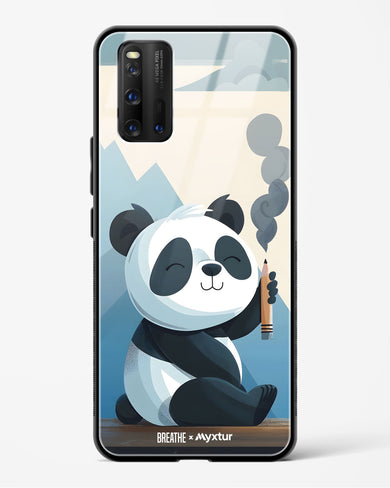 Pencil Panda Pal [BREATHE] Glass Case Phone Cover (Vivo)