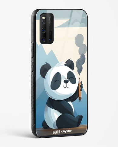 Pencil Panda Pal [BREATHE] Glass Case Phone Cover (Vivo)