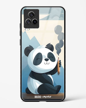 Pencil Panda Pal [BREATHE] Glass Case Phone Cover (Vivo)