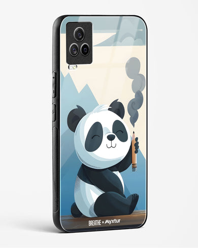 Pencil Panda Pal [BREATHE] Glass Case Phone Cover (Vivo)