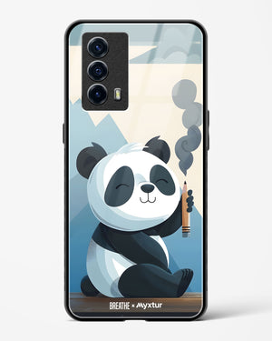 Pencil Panda Pal [BREATHE] Glass Case Phone Cover (Vivo)