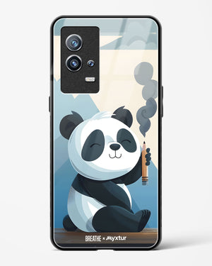 Pencil Panda Pal [BREATHE] Glass Case Phone Cover (Vivo)