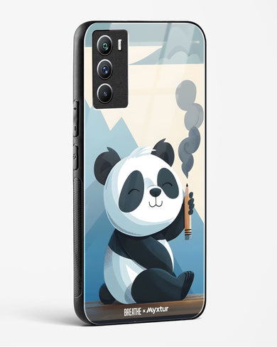 Pencil Panda Pal [BREATHE] Glass Case Phone Cover (Vivo)