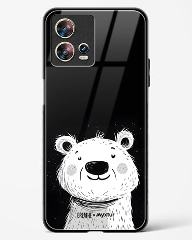 Polar Bear [BREATHE] Glass Case Phone Cover (Motorola)