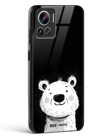 Polar Bear [BREATHE] Glass Case Phone Cover (Motorola)