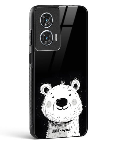 Polar Bear [BREATHE] Glass Case Phone Cover (Motorola)