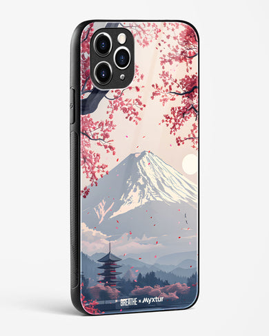 Slopes of Fuji [BREATHE] Glass Case Phone Cover (Apple)