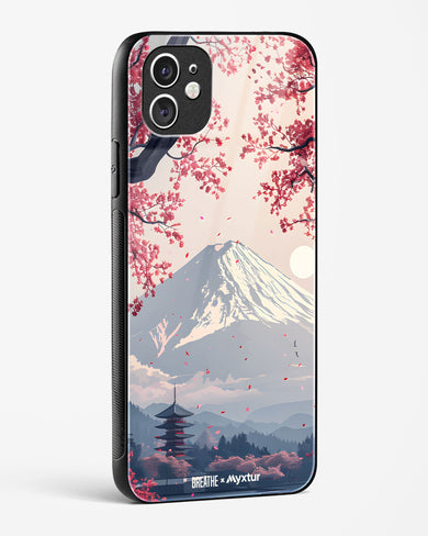 Slopes of Fuji [BREATHE] Glass Case Phone Cover (Apple)
