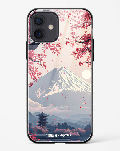 Slopes of Fuji [BREATHE] Glass Case Phone Cover (Apple)