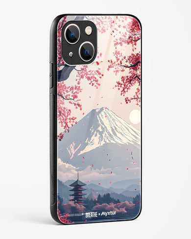 Slopes of Fuji [BREATHE] Glass Case Phone Cover (Apple)