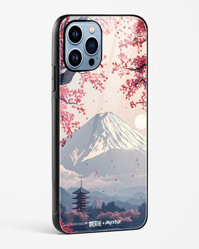 Slopes of Fuji [BREATHE] Glass Case Phone Cover (Apple)