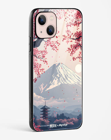 Slopes of Fuji [BREATHE] Glass Case Phone Cover (Apple)