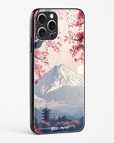 Slopes of Fuji [BREATHE] Glass Case Phone Cover (Apple)