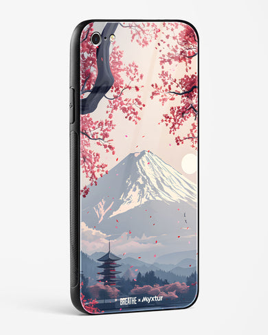 Slopes of Fuji [BREATHE] Glass Case Phone Cover (Apple)