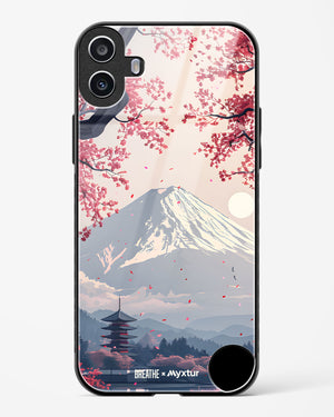 Slopes of Fuji [BREATHE] Glass Case Phone Cover (Nothing)