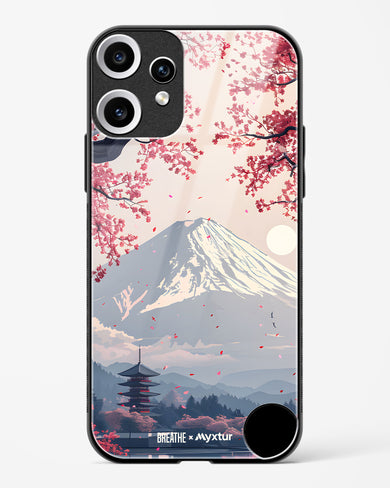Slopes of Fuji [BREATHE] Glass Case Phone Cover (Nothing)