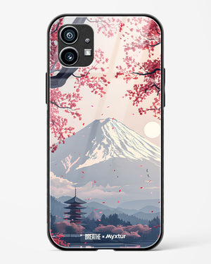Slopes of Fuji [BREATHE] Glass Case Phone Cover (Nothing)