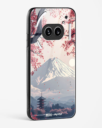 Slopes of Fuji [BREATHE] Glass Case Phone Cover (Nothing)