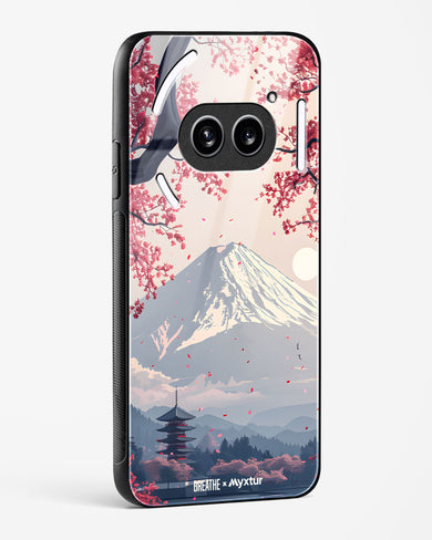 Slopes of Fuji [BREATHE] Glass Case Phone Cover (Nothing)