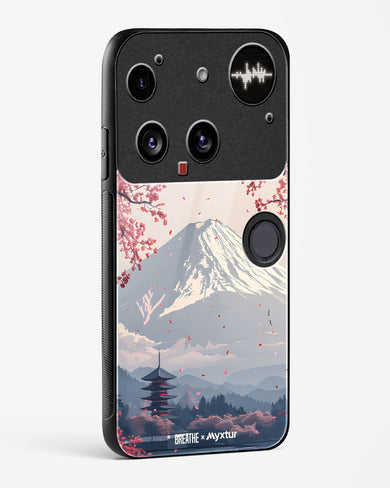 Slopes of Fuji [BREATHE] Glass Case Phone Cover (Nothing)