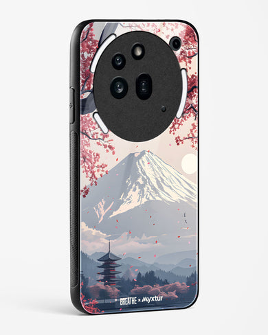 Slopes of Fuji [BREATHE] Glass Case Phone Cover (Nothing)