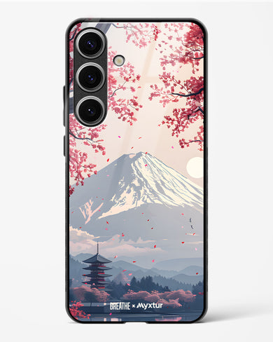 Slopes of Fuji [BREATHE] Glass Case Phone Cover (Samsung)