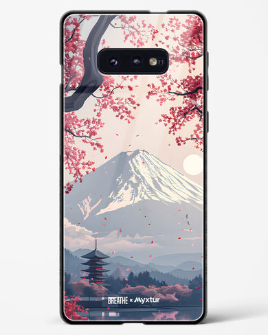 Slopes of Fuji [BREATHE] Glass Case Phone Cover (Samsung)