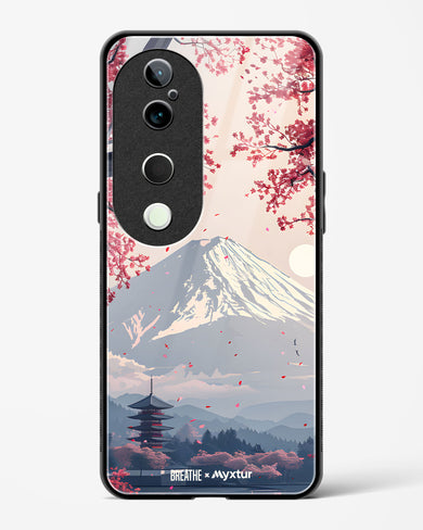 Slopes of Fuji [BREATHE] Glass Case Phone Cover (Vivo)