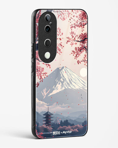 Slopes of Fuji [BREATHE] Glass Case Phone Cover (Vivo)