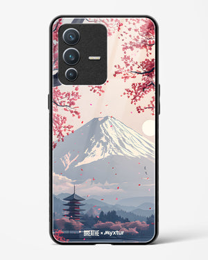 Slopes of Fuji [BREATHE] Glass Case Phone Cover (Vivo)