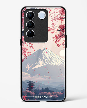 Slopes of Fuji [BREATHE] Glass Case Phone Cover (Vivo)