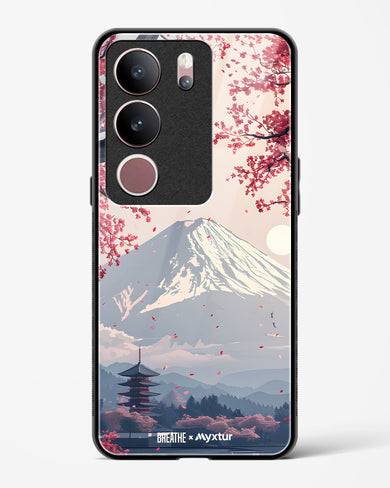 Slopes of Fuji [BREATHE] Glass Case Phone Cover (Vivo)