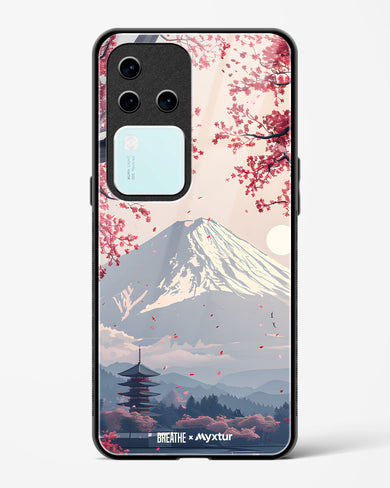 Slopes of Fuji [BREATHE] Glass Case Phone Cover (Vivo)