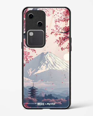 Slopes of Fuji [BREATHE] Glass Case Phone Cover (Vivo)