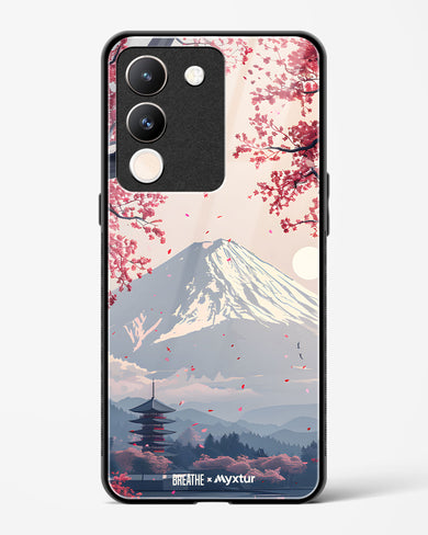 Slopes of Fuji [BREATHE] Glass Case Phone Cover (Vivo)