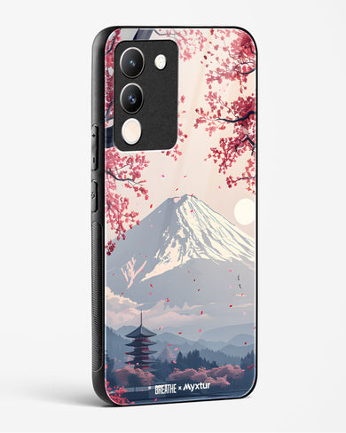 Slopes of Fuji [BREATHE] Glass Case Phone Cover (Vivo)