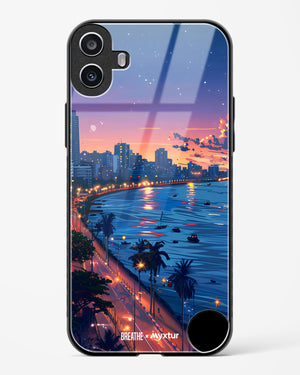 Twilight by the Sea [BREATHE] Glass Case Phone Cover (Nothing)