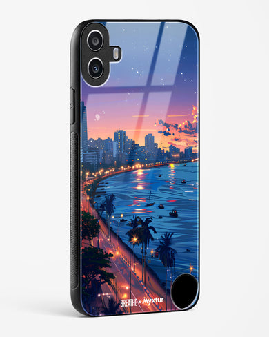 Twilight by the Sea [BREATHE] Glass Case Phone Cover (Nothing)