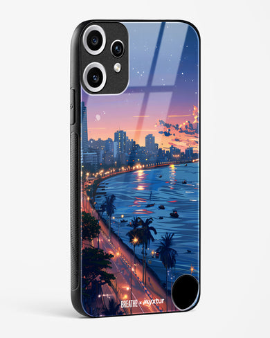 Twilight by the Sea [BREATHE] Glass Case Phone Cover (Nothing)