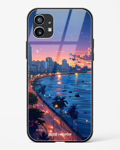 Twilight by the Sea [BREATHE] Glass Case Phone Cover (Nothing)