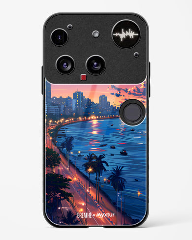 Twilight by the Sea [BREATHE] Glass Case Phone Cover (Nothing)