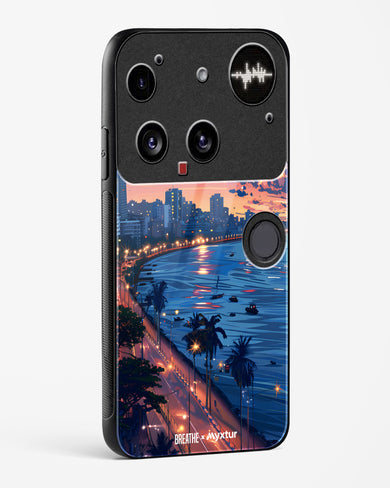 Twilight by the Sea [BREATHE] Glass Case Phone Cover (Nothing)