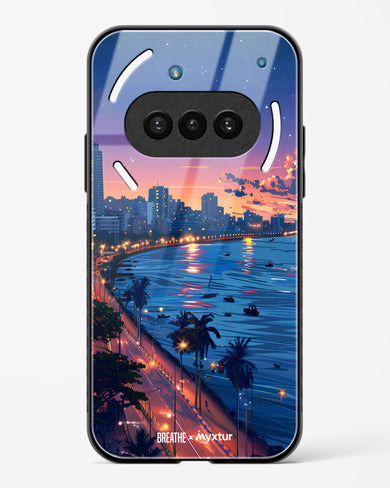 Twilight by the Sea [BREATHE] Glass Case Phone Cover (Nothing)
