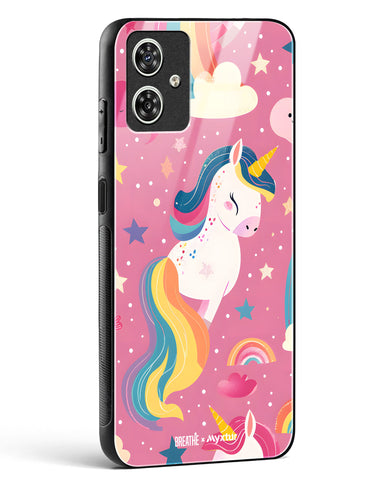 Unicorn Bloomers [BREATHE] Glass Case Phone Cover (Motorola)