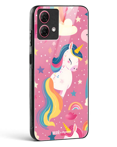 Unicorn Bloomers [BREATHE] Glass Case Phone Cover (Motorola)
